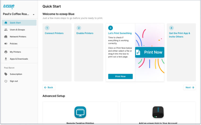 Set Up Ezeep Faster – New And Improved Quick Start With Print Now - Ezeep